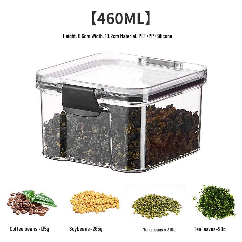 Transparent Plastic Food-Grade Storage Jar for Candy, Tea, Grains, and Cereal