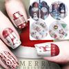 Women Santa Claus Snowflakes Snowmen Decals Nail Art Stickers Decoration Stickers Water Transfer