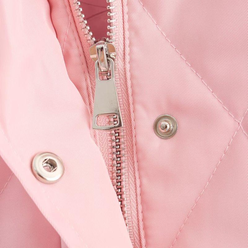 Kaslead New Women Clothes Western Style High Density Thick Nylon Plus Corduroy Collar Rhombus Jacket