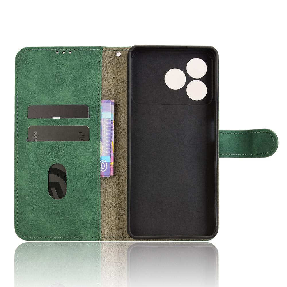 Για ZTE Blade A36 Δερμάτινη Θήκη Αίσθηση Δέρματος Αντι-Πτώση Πορτοφόλι Αναδιπλούμενη Θήκη Τηλεφώνου