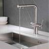 304 Stainless Steel Pull Out Filter Kitchen Faucet Drinking Water Kitchen Tap Dual Handle Hot and Cold Water Mixer Sink Tap