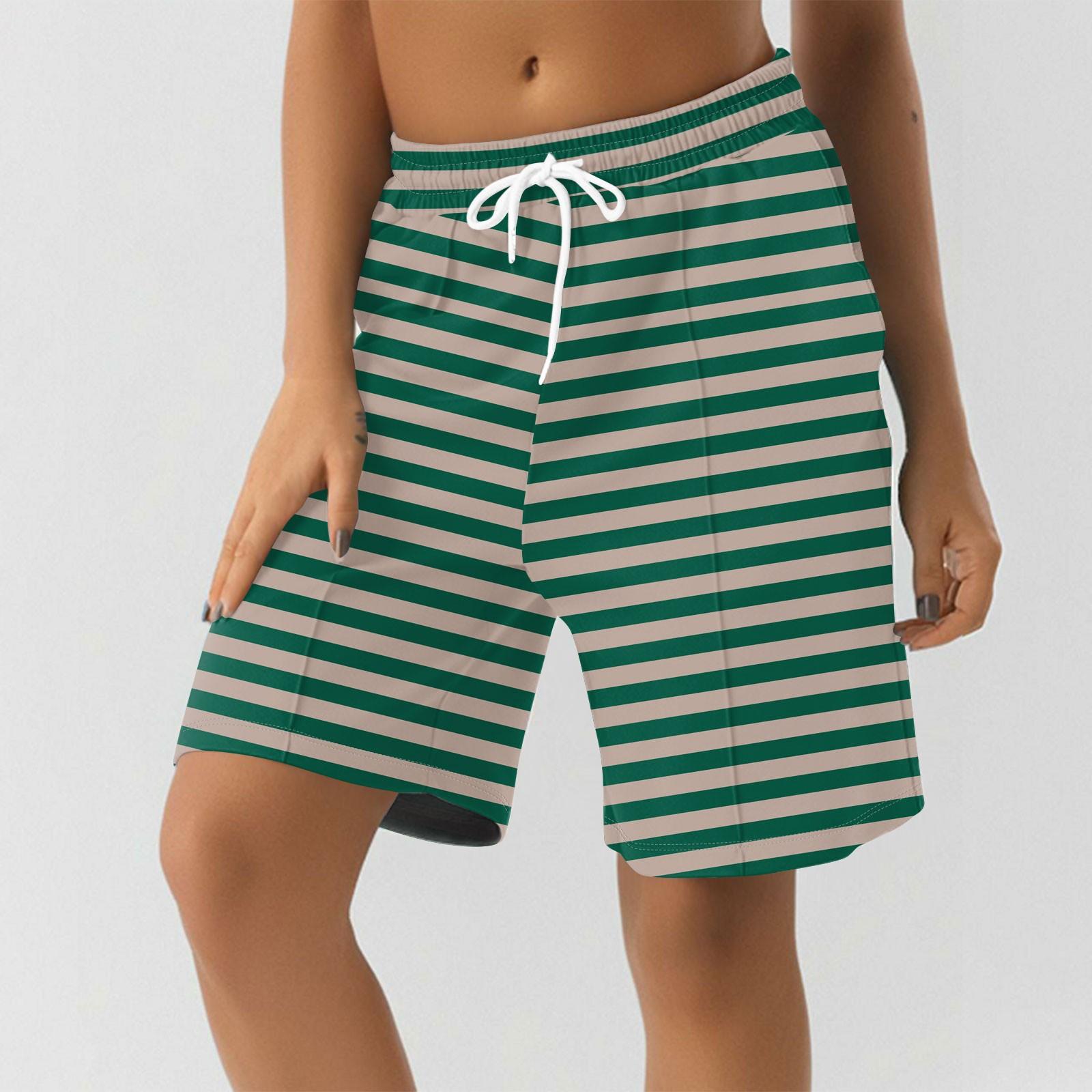 

Шорты для женщин с принтом, мягкие шорты для йоги и бега с карманами L армия зеленый