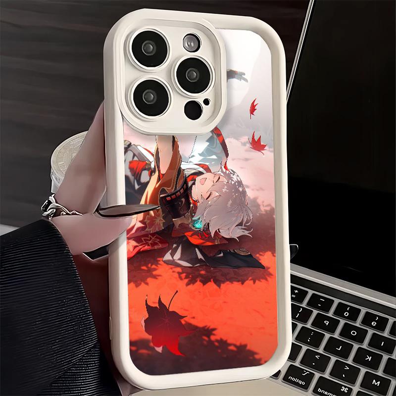 Phone Case for iPhone 17 Air 16E 15 16 Pro Max Genshin Impact Kazuha Cover 14 Plus 13 12 Mini Soft Shell Silicone Fundas