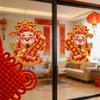 Happy New Year Stickers Blessing Decals Blessing Door Sticker for Family Home Spring Festival Lunar New Year Window Decor