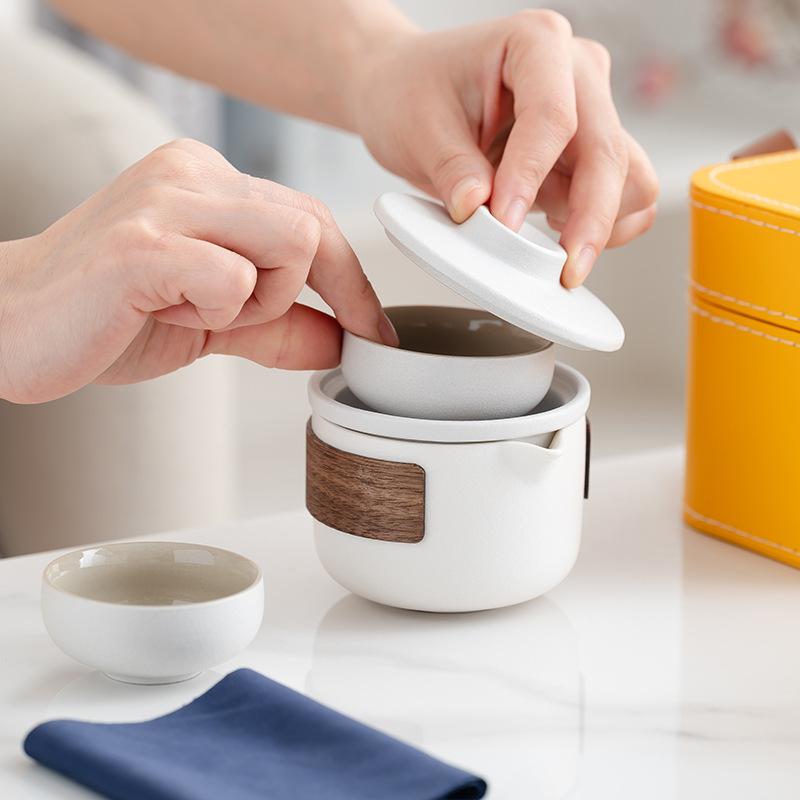 Travel tea set Outdoor portable tea set Kuaike cup Festive business gifts Gift