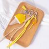 New Ice Cream Car Keychain Mini Lollipop Leather DIY Decoration Colorful Car Key Chains