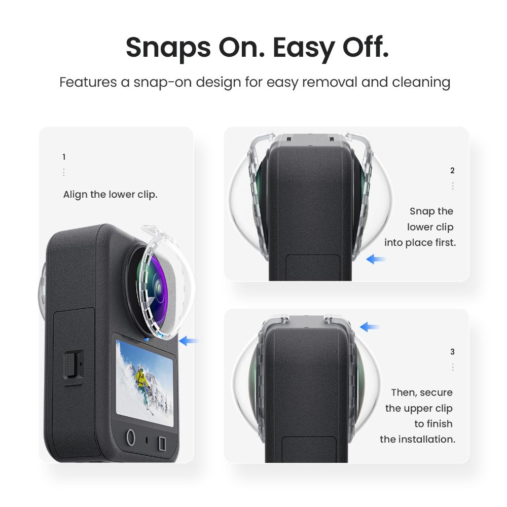 Anti-Scratch Lens Guard Plastic Protective Lens Cap for DJI Osmo 360 Panoramic Camera Accessories