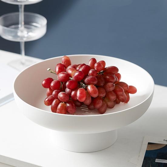 Nie kruchy, wytrzymały, praktyczny, stylowy, wielofunkcyjny, odpływowy, talerz na owoce i jedzenie