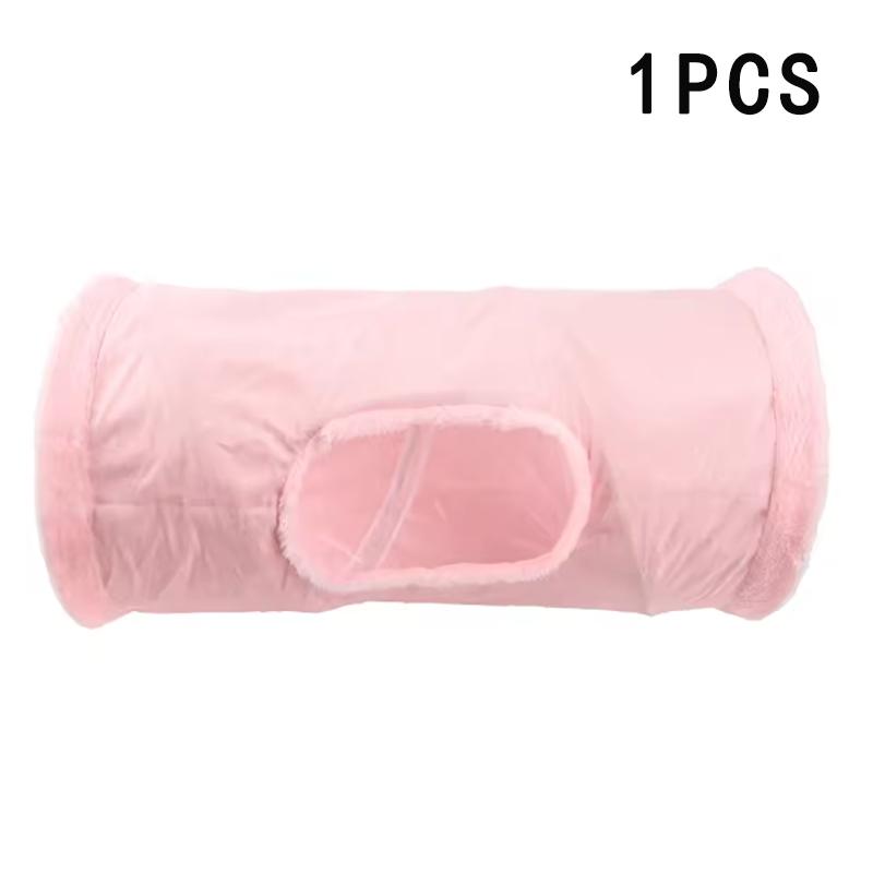 

Foldable Suede Plush Cat Tunnel, Interactive Indoor Cat Toy for Self-Entertainment & Relaxation, Fun Play Channel Toy for Cats