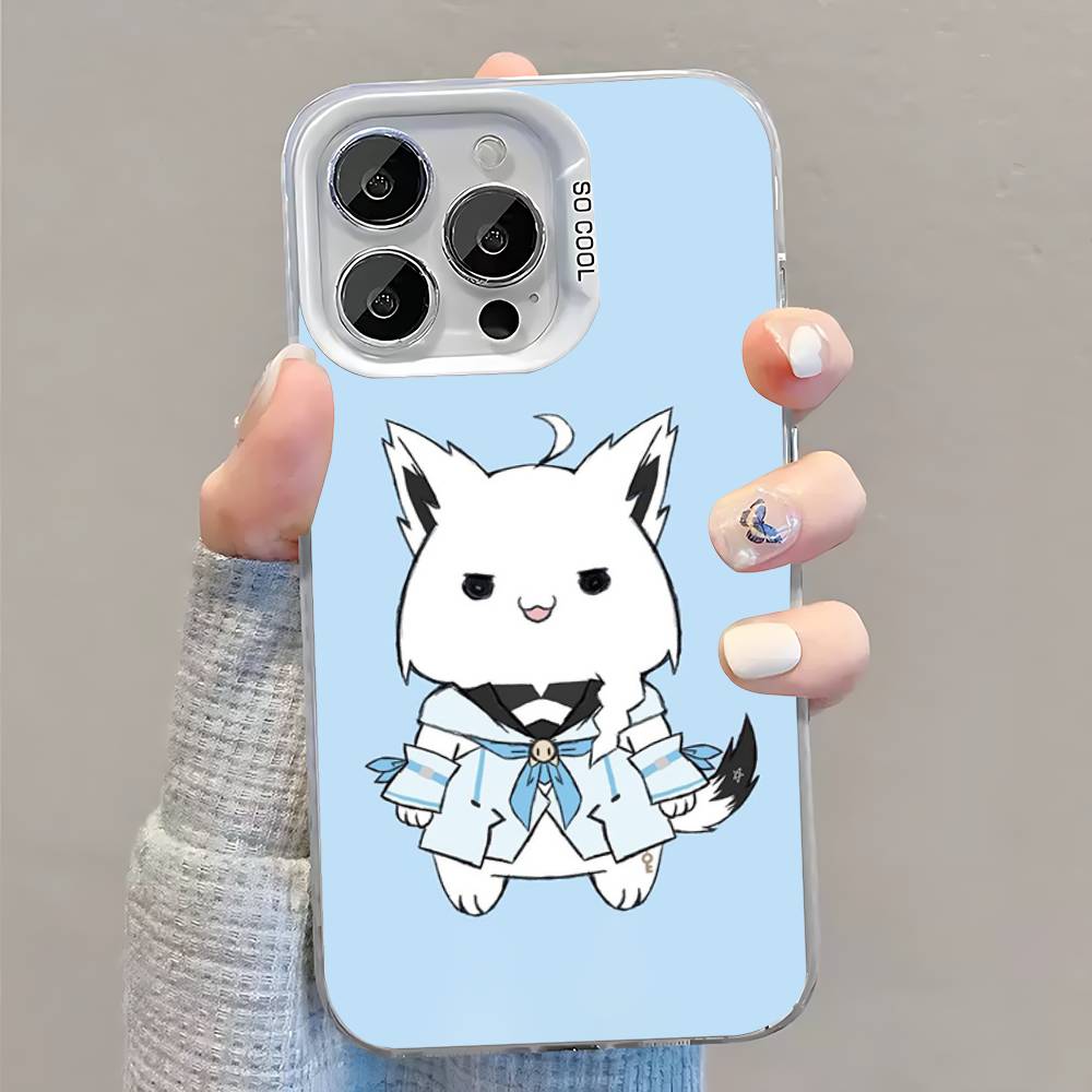 

S-Shirakami F-Fubuki Phone Case For iPhone 16,15,14,13,12,11,Pro,XS,Max,Plus,Mini,SE White Candy Matte Shockproof Cover iPhone13PROMAX