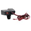 12V 2.1A Motorrad Doppel-USB-Handyladegerät mit Ein-Aus-Schalter & LED-Voltmeter & Zigarettenanzünder, Motorradlenkerklemme, Wasserdicht