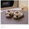 Baby Boys' Fleece-Lined Winter Shoes, Children's Warm Soft-Sole Anti-Slip Infant Footwear, Lightly Insulated Boys' Walking Shoes.