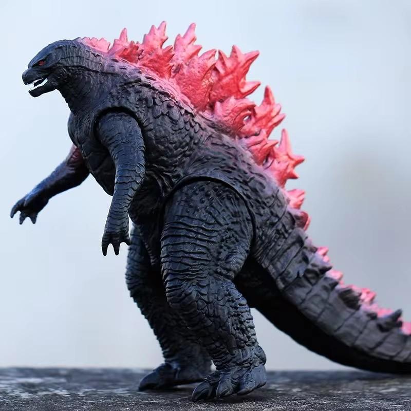 18CM Godzilla VS King Kong 3 Têtes Drago King Ghidorah Gorille Godzilla Colle Souple Figurine d'Action Jouet de Collection