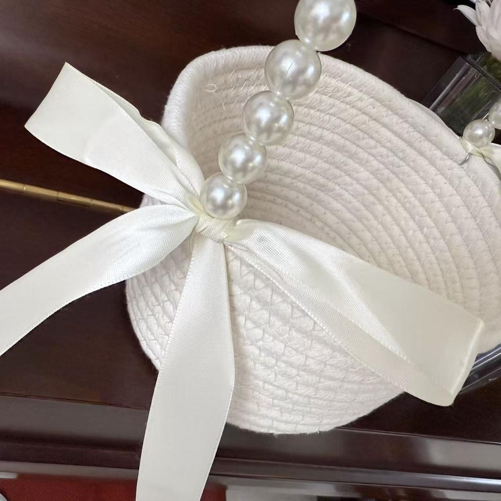 Sprinkle Flower Basket Cotton Rope Princess Wind Flower Basket