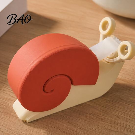Snail Design Tape Dispenser 3D Printed Dispenser, Universal Packaging Wrapping Holder, Desk Decorative Cutting Tools for Home Office School