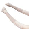 Sun Protection Fingerless Long Gloves Fingerless Fake Cuff Fashion Arm Cover Women