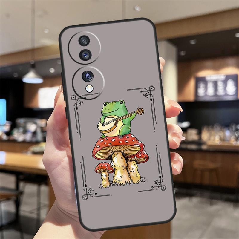 

Cottagecore Aesthetic Frog Mushroom Case For Honor Magic 8 6 7 Pro Honor 400 200 70 90 Lite X8b X8c X9a X9b X9c X9d Win RT Cover Honor X9c