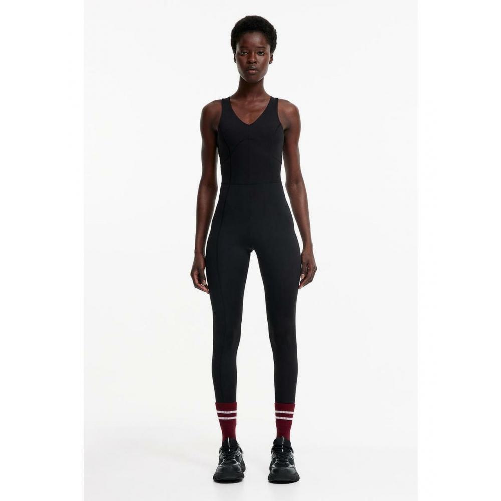 

H&M DryMove open back sports unitard black 1193412001