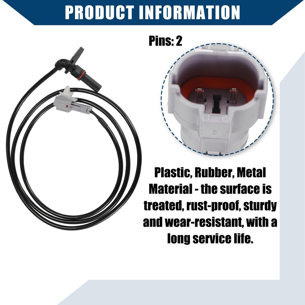 Hihaha No.MK585279/MK585280 ABS Wheel Speed Sensor/Mitsubishi Compatible FUSO CANTER/Mounting Position Rear Left Rear Right Rear Black 2pcs