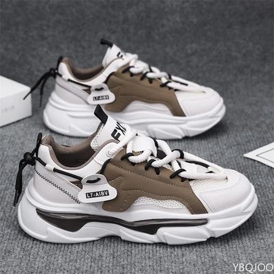 New Fashionable Versatile Breathable Thick Soled Height Increasing Sporty Shoes Casual Anti Slip Wear-resistant Men's Shoes