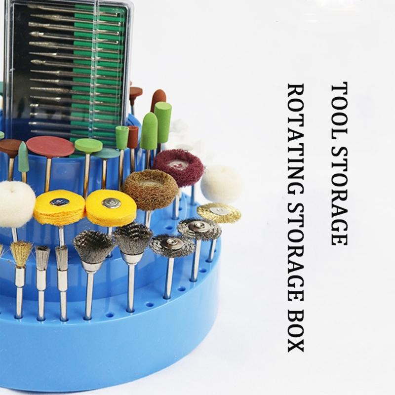 Organizator rotativ pentru cutii de depozitare a sculelor, organizați și accesați burghie, știfturi și capete de șlefuit