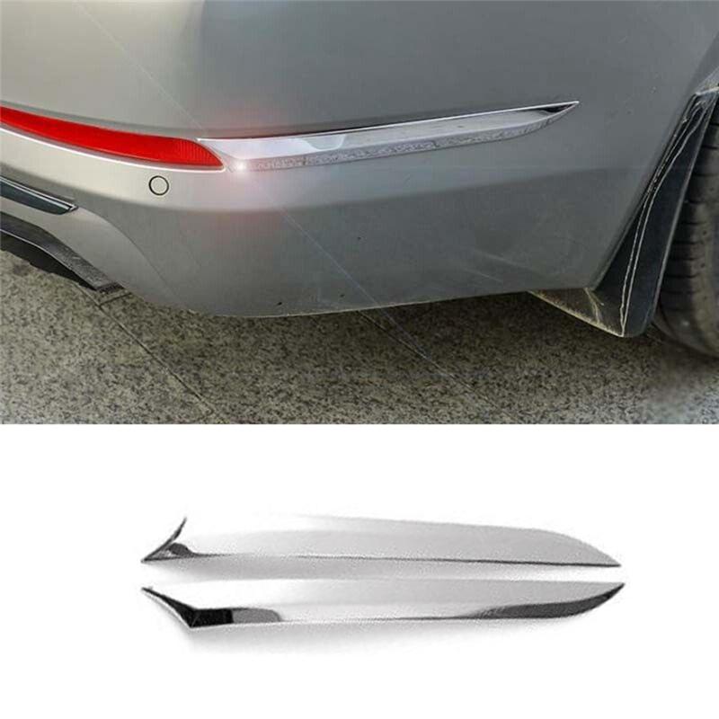 2Pcs Car Exterior Rear Fog Light Lamp Strip Trim For BMW 5 Series G30 G38 2018- Replacement Parts