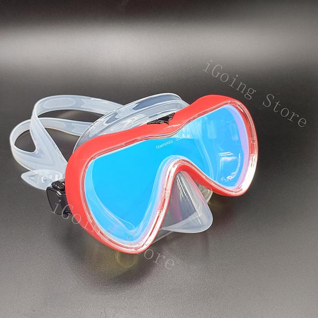 Professional Scuba Diving Mask and Snorkels Anti-Fog Goggles Glasses Diving Swimming Easy Breath Tube Swimming Equipment Best