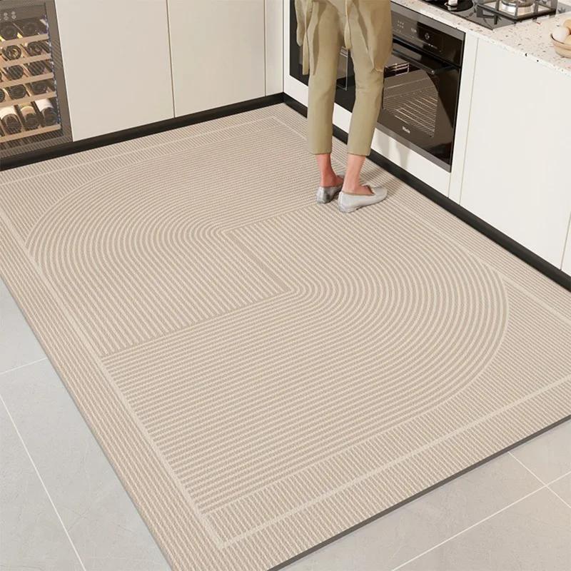 Kitchen Mat Pvc Waterproof Oil-proof Carpet Leather Large Rug Non-slip Floor Mats Area Rugs Pvc Alfombra Cocina Vinilica