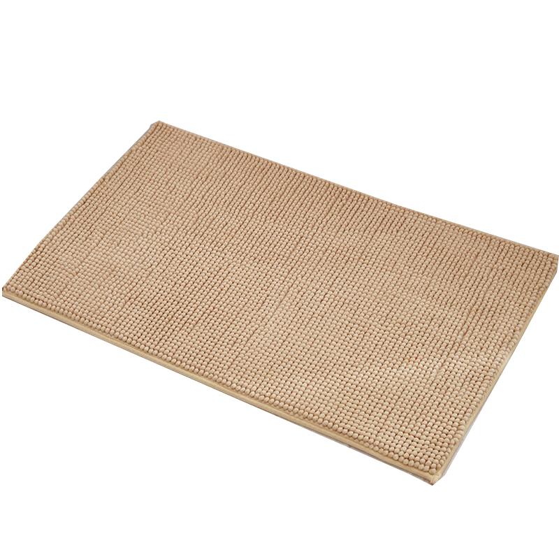 Charmcci 800108 Chenille Bath Mat Water Absorbent Soft Microfiber Bath Mat Custom Size Bath Mat Anti Slip