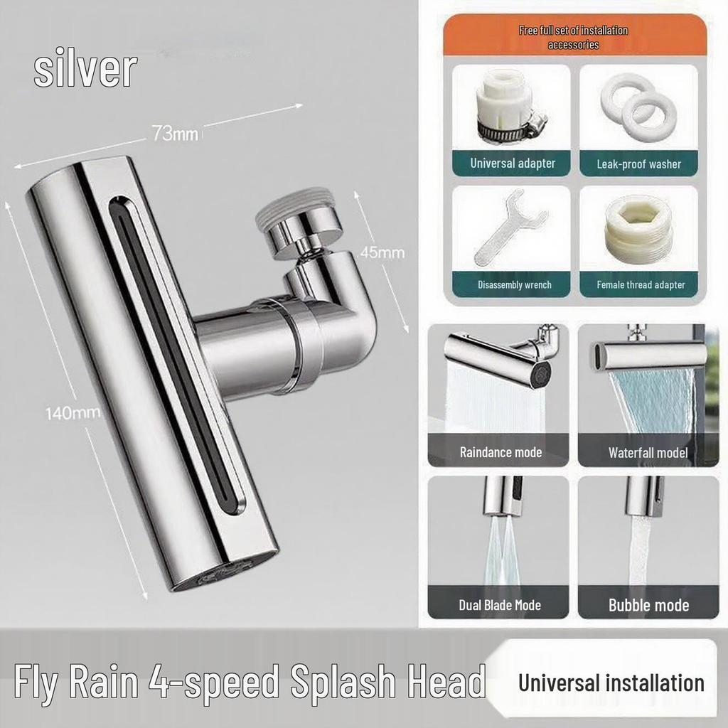 Universal Anti-Splash Faucet Nozzle & Water Purifier