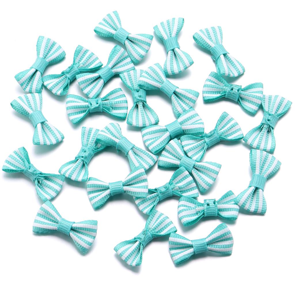 50pcs/Lot Striped Bows Polyester Ribbon Bows Handmade Bows For Jewelry Making DIY Hair Clip Headband Clothing Crafts Decoration