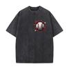 Baseball Impact Sport Art Loose Solid Distressed T Shirt American Casual Crew Neck Top