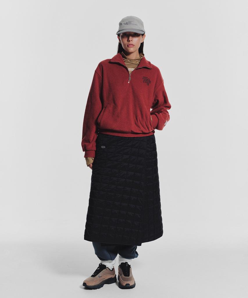 Minasu Mns Line Quilting Long Skirt_Black