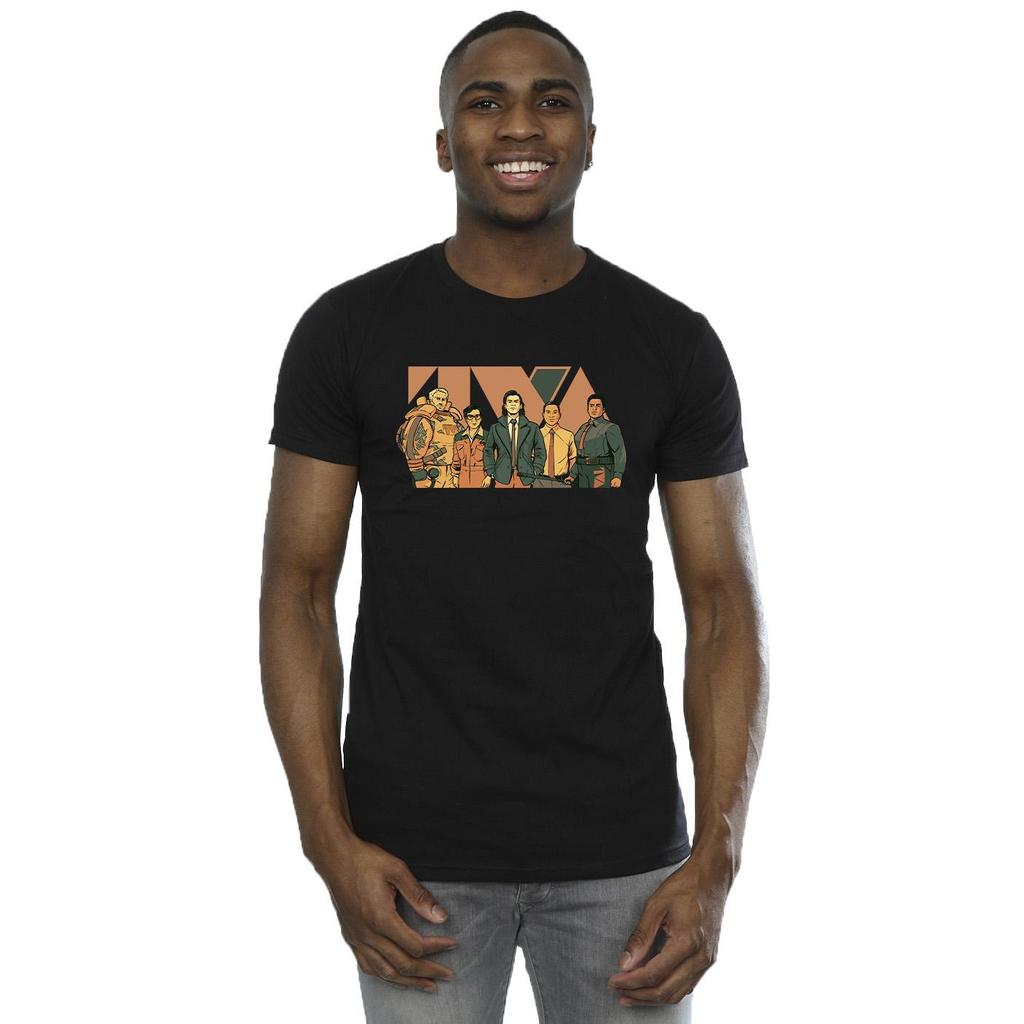 Marvel Mens Loki TVA Group T-Shirt