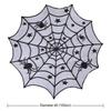 Black Circulars Table Cover Tabletop with Unique Spiderweb Pattern for Modern Dining  Table Toppers Home Textiles