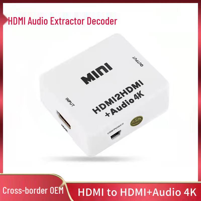 4K HDMI Audio Separator: HDMI to HDMI + Audio/SPDIF/R/L Converter