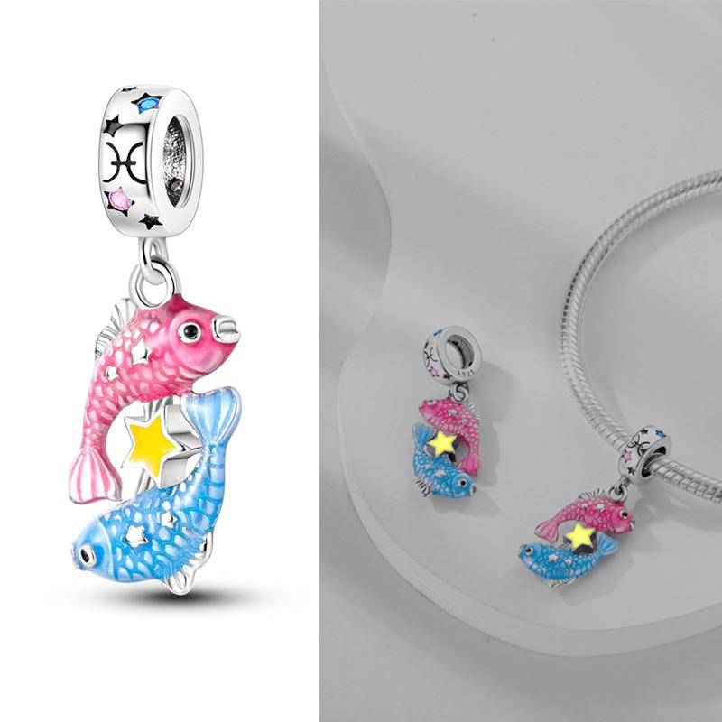 Copper Sky Moon Star Sun Rainbow Beads Fit Original Bracelet Necklace For Women Jewelry Making Gift