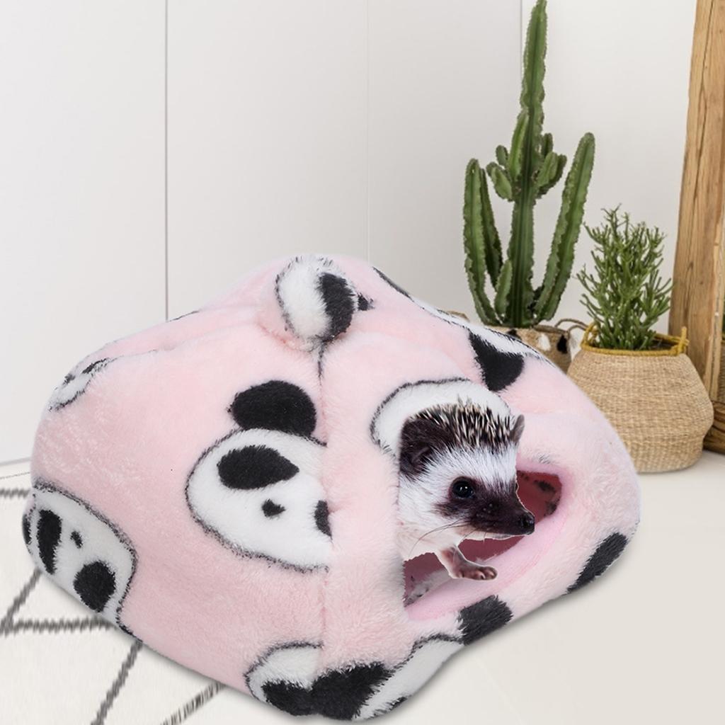 Winter Verdicken Plüschstoff Haustiernest Hamsterhaus Igelbett für Meerschweinchen Flughörnchen