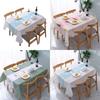 Elegant Waterproof Oilproof Tablecloth Cover Protector For Simple Home Dining Decor