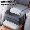 Car Mounted Tissue Box Large Rectangle PU Leather Car Napkin Holder Car Seat Back Hanging Large Capacity Paper Box