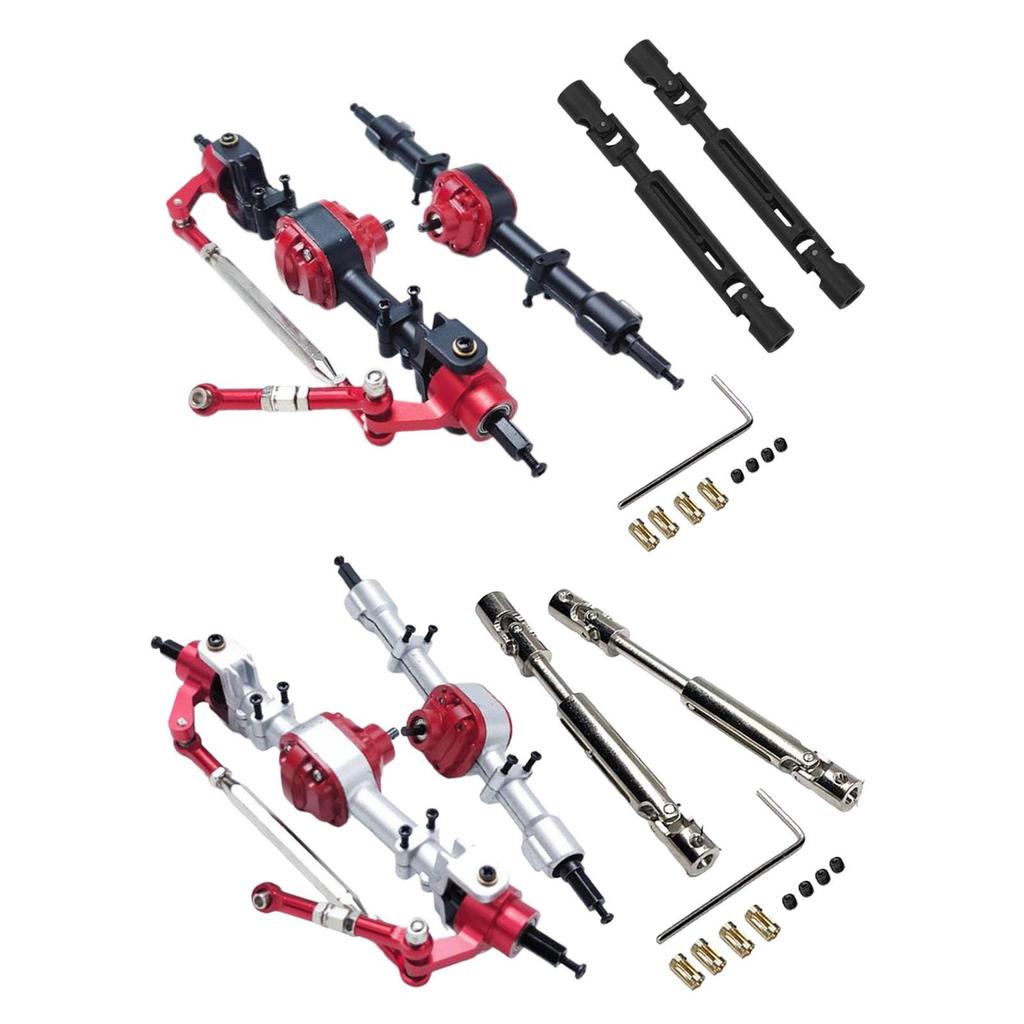 1/12 Scale Metal Front Rear Axle Drive Shaft Spare Parts Hobby Tool Modification for MN78 LC79 Hobby Car Crawler Vehicle