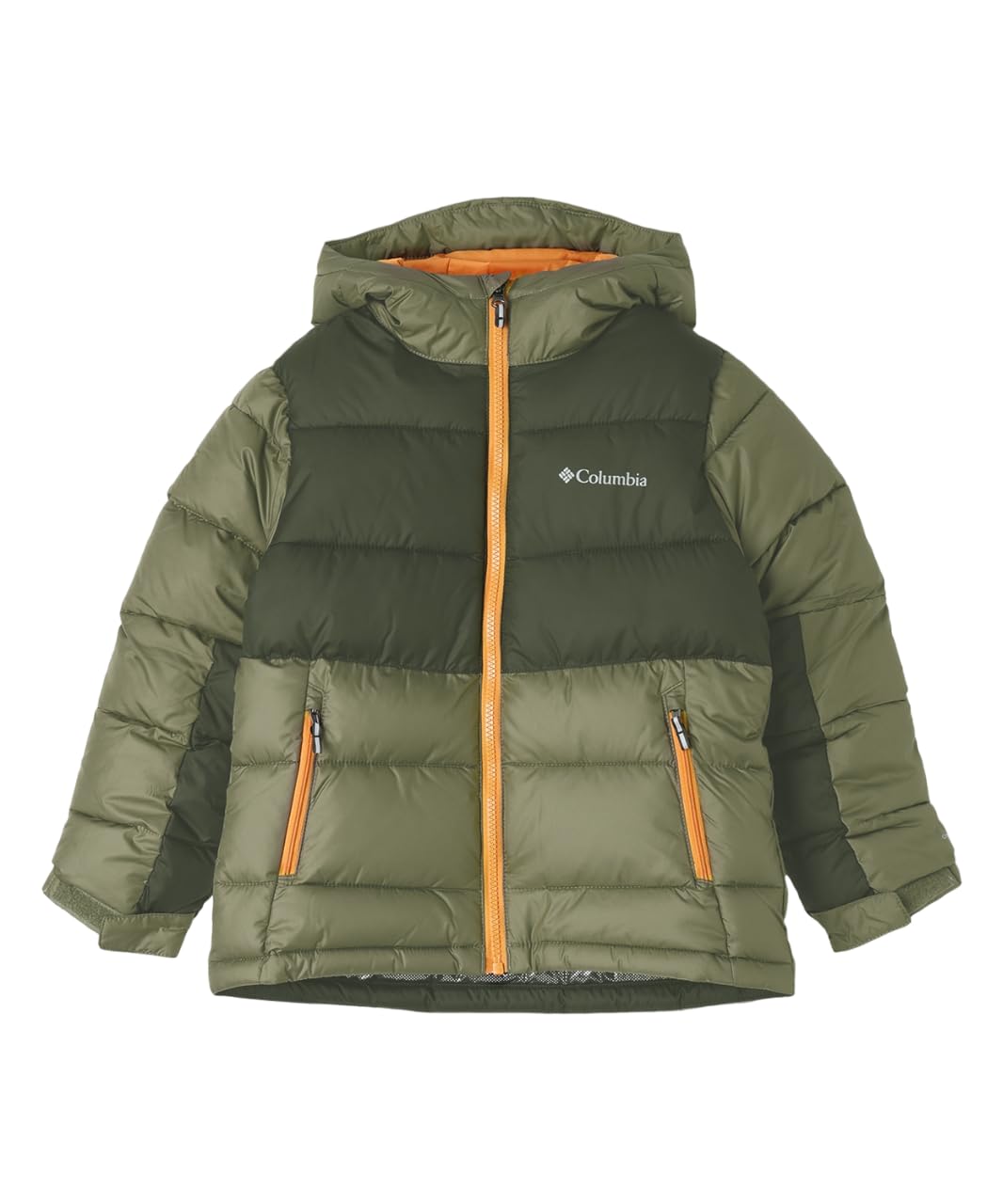 

Columbia Kids Pike Lake II Hooded Size Stone Greenscape Jacket, SY9338, L, Green,