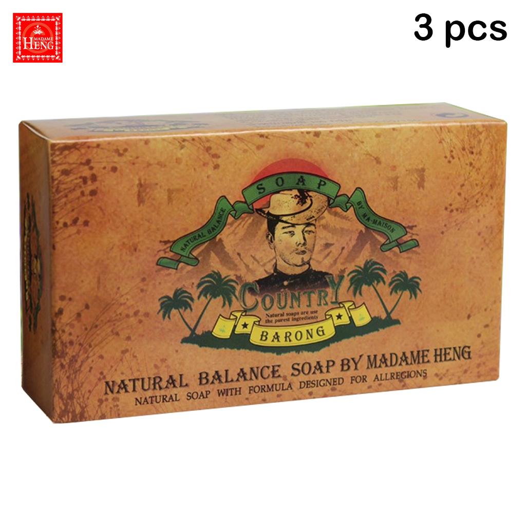 Madame Heng Barong Natural Soap with Formula Designed for Allregions., Country Lavender Scent, 130 G X 1 Pc / 3 Pcs / 6 Pcs - Thai Skin Care