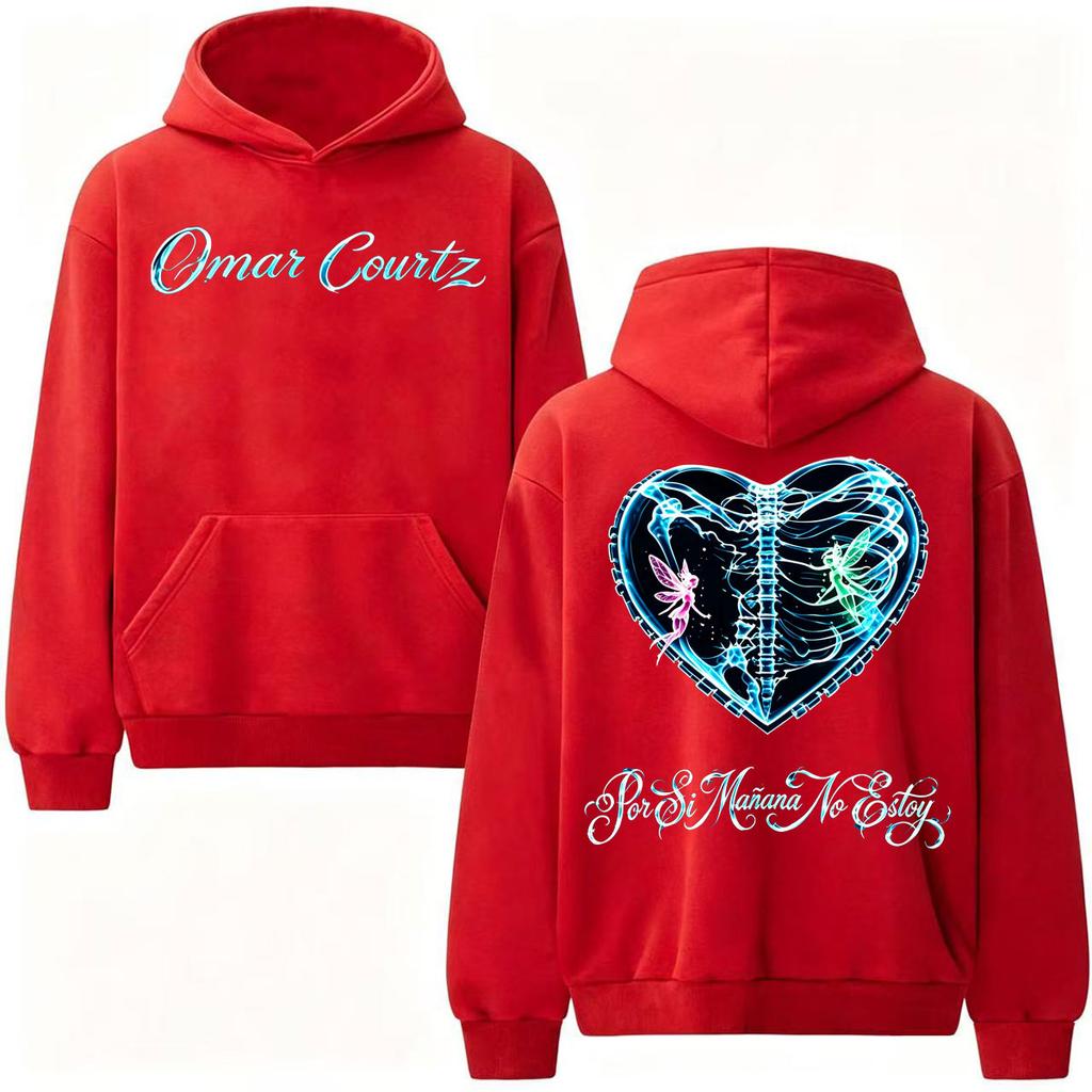 Unisex Woman'sOmar Courtz Por Si Manana No Estoy Tour Hoodies Men's Women Clothes Fashion Streetwear Sweatshirts Casual High Quality Pullovers