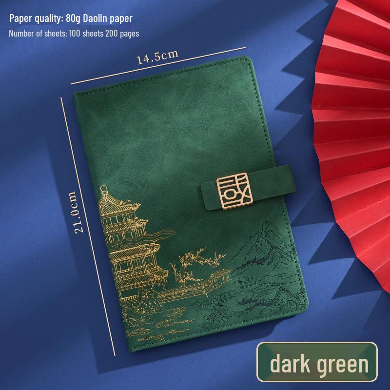 Personalized Soft Leather Diary with Buckle - Elegant Business Gift Notebook