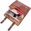 Laptop School Briefcase Bag Leather Vintage Messenger Shoulder Men Satchel