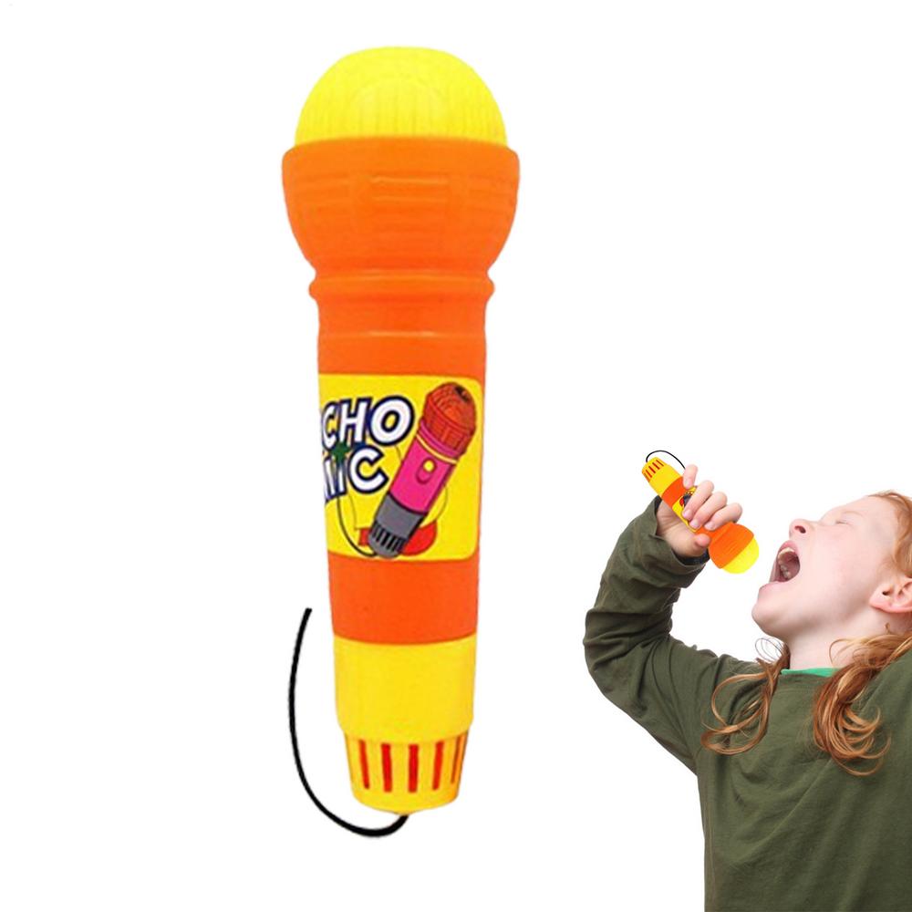 Voice Changing Microphone Toy Echo Microphone Toy Battery-Free Magic Karaoke Mic Toys Toddlers Voice Amplifying Pretend Toy