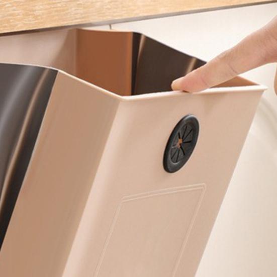Foldable Trash Can Hanging Garbage Can Large Capacity Waterproof Oil-Resistant Easy to Install Cabinet Door Trash Can Waste Bin
