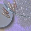 Jelly Nail Stickers Shiny Charming Butterfly Self Adhesive Nail Art Stickers Ribbon Butterfly Nails 3D Decorations Stickers DIY