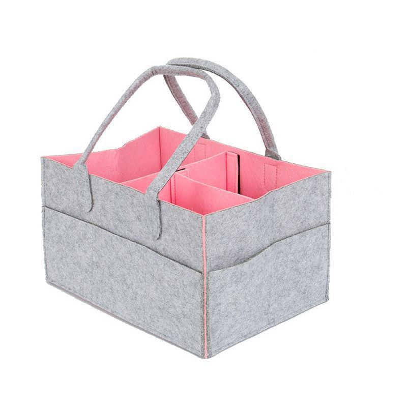 Handheld Felt Diaper Bag: Travel Baby Nappy Organizer & Mommy Bag